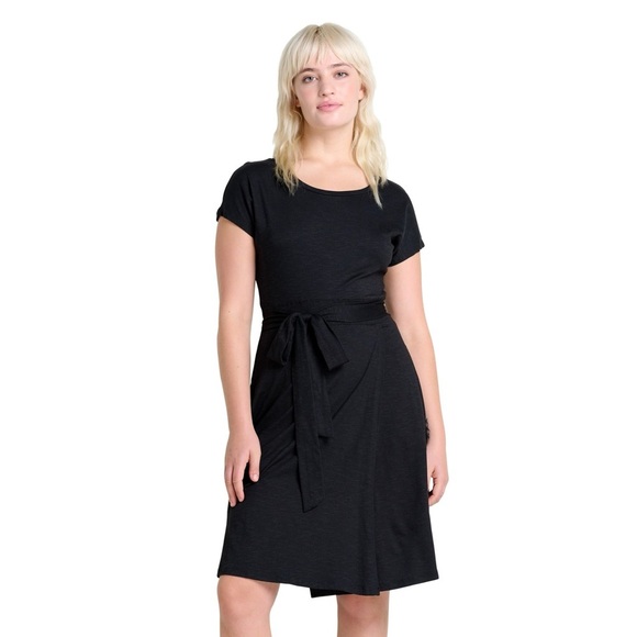 Toad&Co Dresses & Skirts - Toad & Co Cue Wrap short sleeve dress size Medium